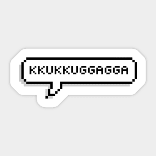 Kkukkuggagga Sticker